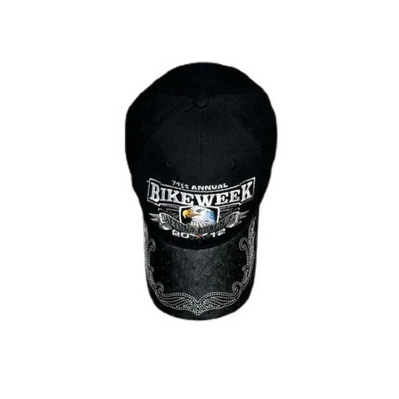 Bike Week Hat Biketoberfest 2012 Daytona Beach Florida Hard Brim Eagle - Picture 2 of 6